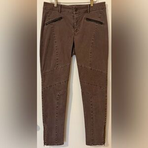 Peruvian Connection Women’s Brown Zip Ankle Pant Size 10